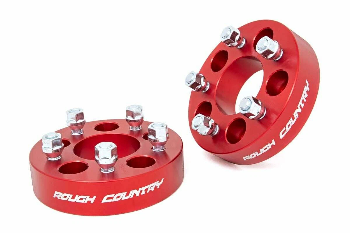 Fits Jeep Cherokee XJ 1.5_ Wheel Spacers 5x4.5 Red 1090RED